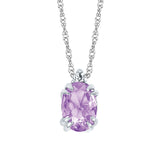 10KT .02CT (1)DIA/7X5 OV CREATED ALEX PEND