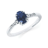 10KT.09CT(8)DIA/7X5OV CREATED SAPP LDS RG