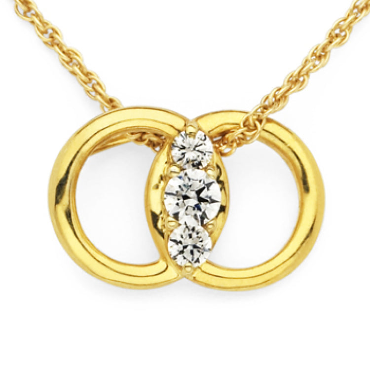 Diamond Marriage Symbol Pendant